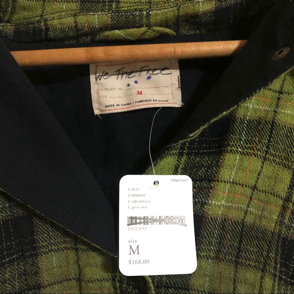Free People We the Free You Wish Flannel Ombre - Picture 7 of 7